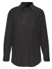 LASCANA Langarmhemd in schwarz