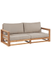 Beliani Gartensofa TIMOR in Braun/Grau/Beige - (W) 184 x (H) 72 x (L) 75 cm