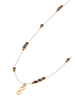 grassland Women Chain Necklace in Gold Violet