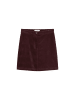 Marc O'Polo Kurzer Samtrock in Black Cherry