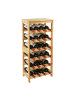 relaxdays Weinregal in Natur - (B)36 x (H)82 x (T)24 cm
