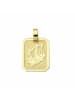 Adeliás Damen & Herren 333 Gold Sternzeichen Anhänger Waage in gold