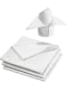 Erwin Müller Jacquard, Baumwollmischung Serviette 4er-Pack Paderborn in weiß