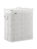 Beliani Wäschekorb ARRAIAS in Weiß - (W) 52 x (H) 60 x (L) 32 cm