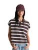 Marc O'Polo DENIM Gestreiftes Poloshirt wide in Dark Brown