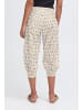 PULZ Jeans Pants Suiting PZJILL regular fit in Off White Black Graphic Print