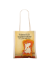 Mr. & Mrs. Panda Tragetasche Einhorn Prinzessin Design mit Spruch in Weiß