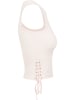 Urban Classics Urban Classics Damen Ladies Lace Up Cropped Top in pink