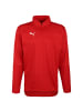 Puma Longsleeve LIGA Training 1/4 Zip in rot / weiß