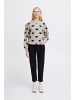 ICHI Strickpullover IHBRIELLE Loose fit in Oatmeal w. Total Eclipse