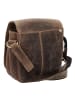 Greenburry Vintage Umhängetasche Leder 16 cm in brown