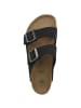 Birkenstock Sandale Arizona Birko-Flor Nubuk normal in schwarz