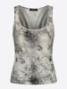 KOROSHI Damen-Tanktop-Folienmuster in grau