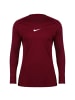 Nike Performance Longsleeve Park First in dunkelrot / weiß