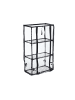 relaxdays Balkongewächshaus in Schwarz/ Transparent - (B)48 x (H)80 x (T)24,5 cm