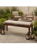 relaxdays Bankauflage in Beige - 160 x 50 cm