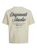 JACK & JONES Junior T-Shirt JORNORREBRO TYPO TEE CREW NECK JNR in antique white