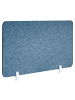 Beliani Schreibtischtrennwand SPLIT in Blau - (W) 120 x (H) 50 x (L) 1 cm