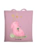 Mr. & Mrs. Panda Tote Bag Schwein Glück ohne Spruch in Rosa Pastell