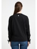 DreiMaster Maritim Damen Sweatshirt Mit Rundhals in Schwarz