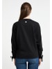 DreiMaster Maritim Sweatshirt Mit Rundhals in Schwarz