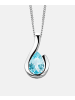 Diamant L'éternel Halskette aus 375 Weißgold mit Topas