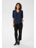 Kaffe Kurzarm-Bluse KApaulina Regular fit in Midnight Marine CC