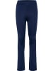 Hummel Kinder Leggings "High Waist Flared Tights" in Schwarz