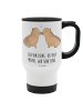 Mr. & Mrs. Panda Kaffeebecher To Go Capybara Liebe mit Spruch in Weiß