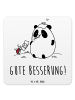 Mr. & Mrs. Panda Tischuntersetzer Panda Gute Besserung mit Spruch in Weiß
