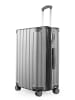 Hauptstadtkoffer Q-Damm - Mittelgroßer Hartschalenkoffer Trolley TSA, 68cm, 4 Rollen, 89 L in Silber