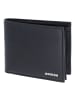 oxmox Leather Geldbörse RFID Schutz Leder 12 cm in schwarz-pure 2.0metal square