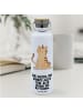 Mr. & Mrs. Panda Trinkflasche Einhorn Katze mit Spruch in Weiß