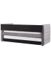Beliani Tagesbett GASSIN in Grau - (W) 100 x (H) 88 x (L) 231 cm