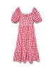 Vero Moda Gesmoktes Kleid in Crimson