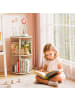 COSTWAY drehrbares Bücherregal Kinder in Braun