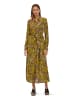 Betty Barclay Hemdblusenkleid mit Bindegürtel in Brown/Yellow