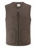 Hessnatur Hessnatur Walk Weste Regular aus reiner Bio-Merinowolle in vintage braun