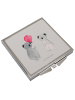Mr. & Mrs. Panda Klappspiegel Koala Luftballon ohne Spruch in Grau Pastell