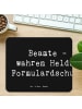 Mr. & Mrs. Panda Mouse Pad Spruch Beamtin Heldin mit Spruch in Schwarz