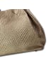 Toscanto Toscanto Handtasche, Umhängetasche Leder taupe, beige, braun ca. 31cm