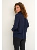 Kaffe Langarm-Bluse Trine Regular fit in Midnight Marine