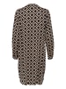 Kaffe Kleid KAmarana Regular fit in Black Deep/Feather G./Chestnut
