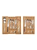 relaxdays Besteckkasten in Natur- (B)50 x (H)5 x (T)47 cm