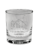 Mr. & Mrs. Panda Whiskey Tumbler Pinguin Lagerfeuer mit Spruch in Transparent