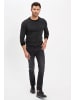 DeFacto Pullover SLIM FIT in Schwarz