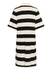 Kaffe Kleid KApicca A-shape in Black/Off White Wide Stripe