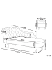 Beliani Chaiselongue NIMES in Grün/Schwarz - (W) 169 x (H) 79 x (L) 65 cm linksseitig
