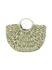 IZIA Women Handbag in Green Offwhite