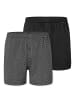Schiesser Boxershort 2er Pack in Schwarz/Weiß